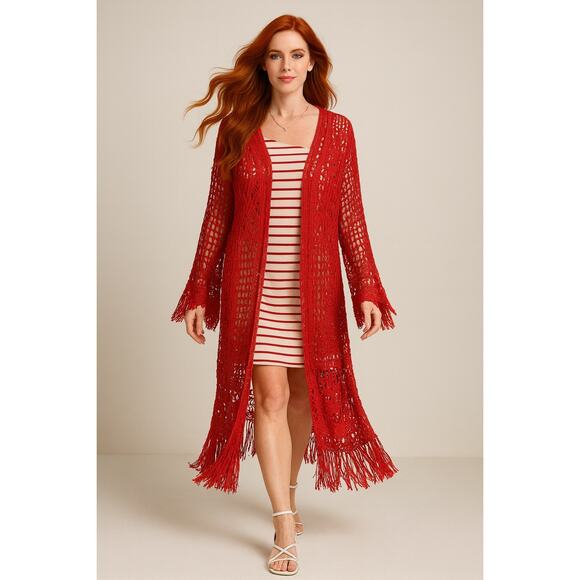 ANTHROPOLOGIE Maeve Striped Red and White One-Shoulder Dress Size Medium - Picture 4 of 11